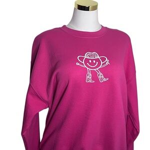 Blush Cowgirl Comfort Sweatshirt – Western Graphic Pullover XL